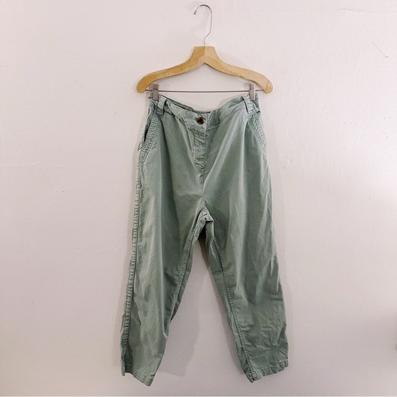 Boden Cotton Straight Leg Pants Mint Green Casual - Picture 2 of 7